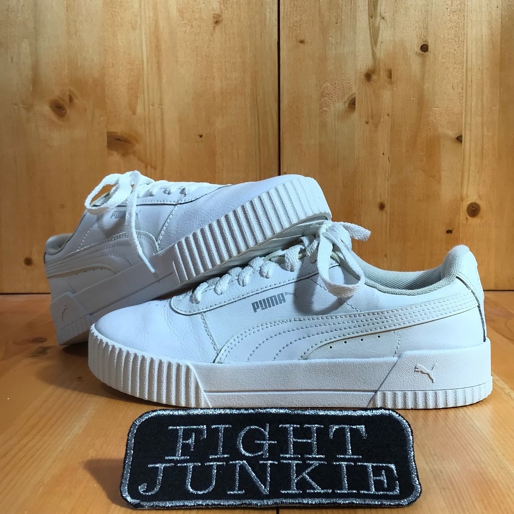 Puma White Low-Top Platform Athletic Sneakers